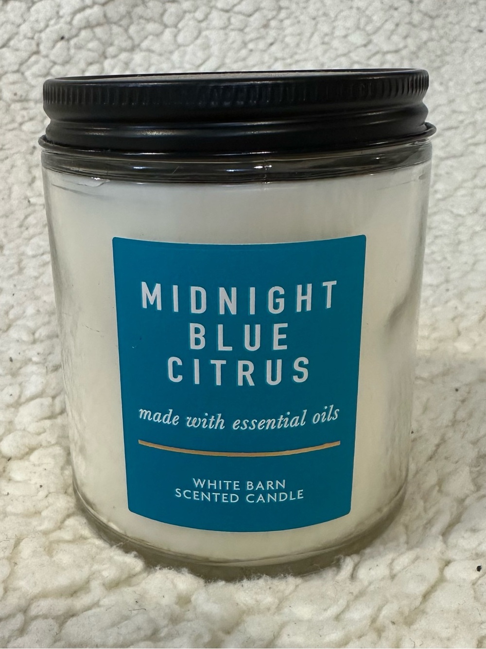 NWT bath and body works night night blue citrus candle